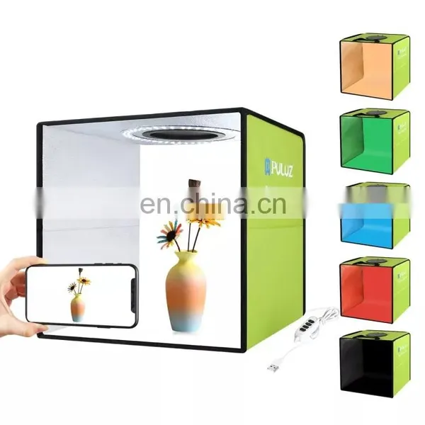 Dropshipping Box Photo Stock Status Dimmable 30cm Mini Photo Studio With Black and White Backgrounds photo-2