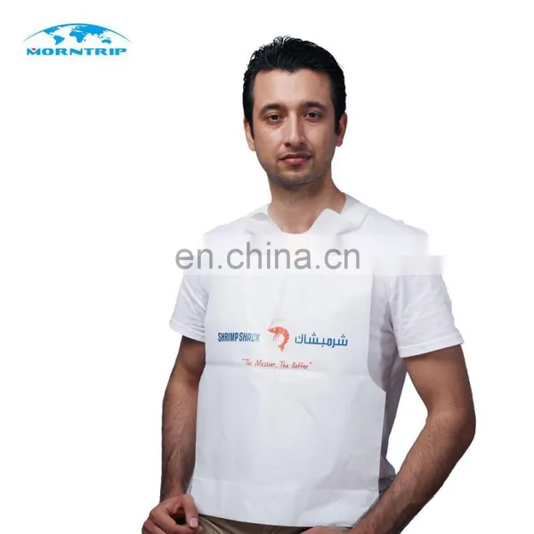 Disposable Adult Bibs Seafood/ BBQ/ Crab Aprons With Logo photo-2