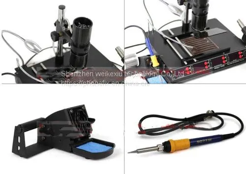 YIHUA 1000B 4 in 1 Infrared BGA Rework Station Reballing And Desoldering photo-2