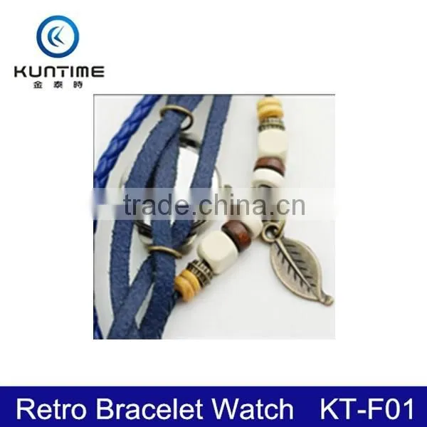 Leather Retro Bracelet 2015 Women's Watch photo-4