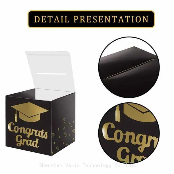 Factory Direct Graduation Card Box - Foldable Cardboard Graduation Card Box, Retailer Ready Supplies photo-4