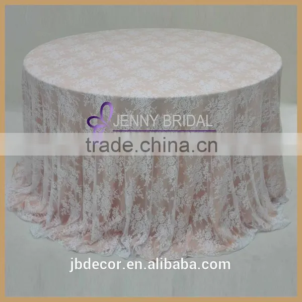 TL002C Factory Custom-made Round Lace Tablecloth Quality Choice photo-6
