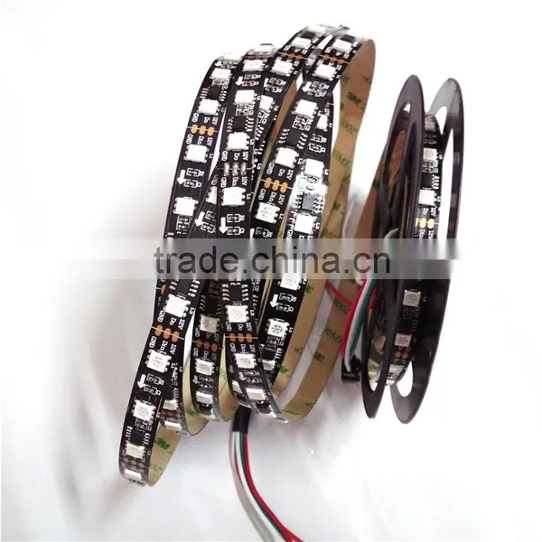 5M 300leds Magic Color WS2811 5050 SMD RGB LED Strip Black PCB 60 LEDs/M DC12V photo-2