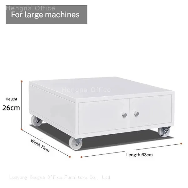 Commercial Rolling Printer Cabinet , Secure Metal Storage Cart With Door & Adjustable Shelf, Heavy Load Capacity photo-2