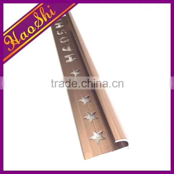 Bathroom New Design Rounded Corner Aluminum Tile Trim for Ceramic Angle Protect photo-2