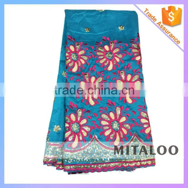 Mitaloo Embroidery Sequins George Lace Fabric Lemon Green George Lace For Wedding Dress MGP0036 photo-5