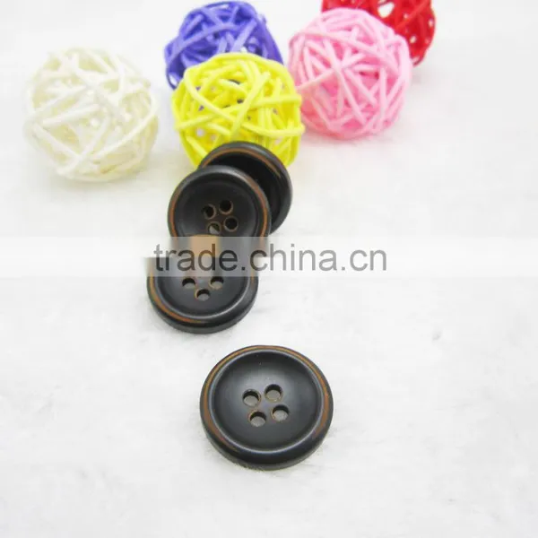 Sedex Audited Factory 2 Pillar Burnt Rim Polyester Button, Resin Button photo-2