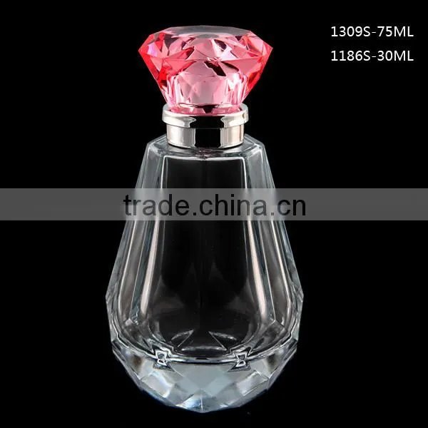 Wholesale Glass Perfume Spray Bottles Lady Diamond Metal Perfume Bottle