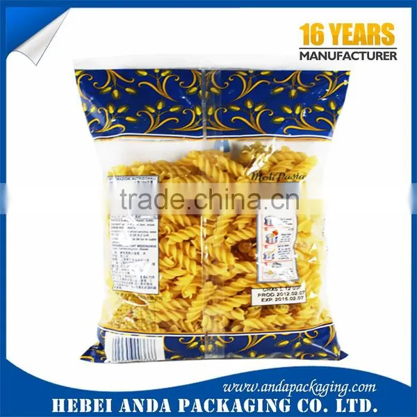 Moisture Proof Flexible Food Grade Pasta Bags Packaging Material/ Pasta Wrapper/ Laminated Plastic Pasta Packaging photo-5