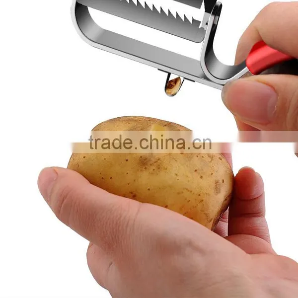 S/S+TPR Creative Peeler/ Kitchen Tools Stainless Steel Fruit&vegetable Peeler photo-2