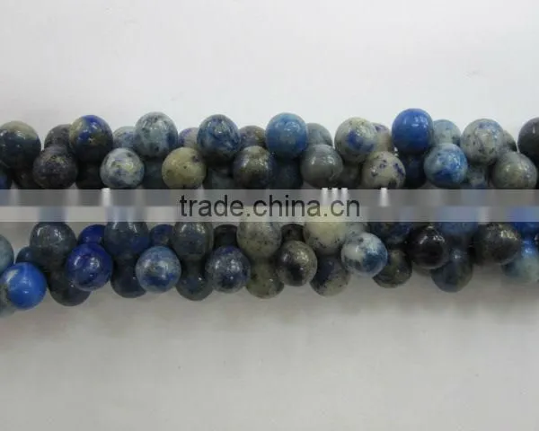 Natural Lapis Carved Plumkin Beads Precious Natural Gemstone Lapis Round Beads photo-2
