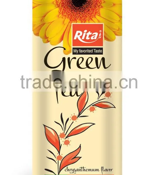 Green Tea Drink With Chrysanthemum Flavor