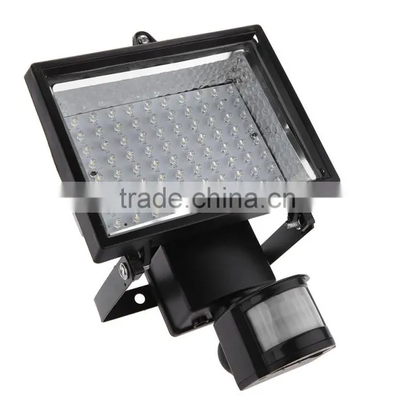 80LEDs Solar Panel PIR Body Human Motion & Light Sensor Landscape Lamp Security Spotlight for Lawn Garden Pool Pond Road Pathway photo-5