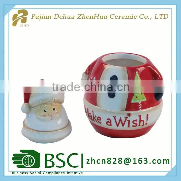 Mini Santa Claus Ceramic Kitchen Canister photo-2