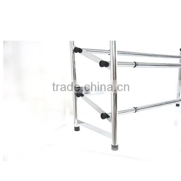 Multipurpose Flexible Floding Metal Wire Stainless Steel Iron Tubes With Plated Shoe Rack Shoe Shelf for Cabinet for Living Room photo-4