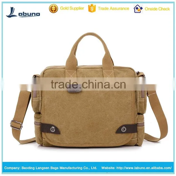 Most Popular England Style Canvas Business Handbag Briefcase Bag for Men photo-5