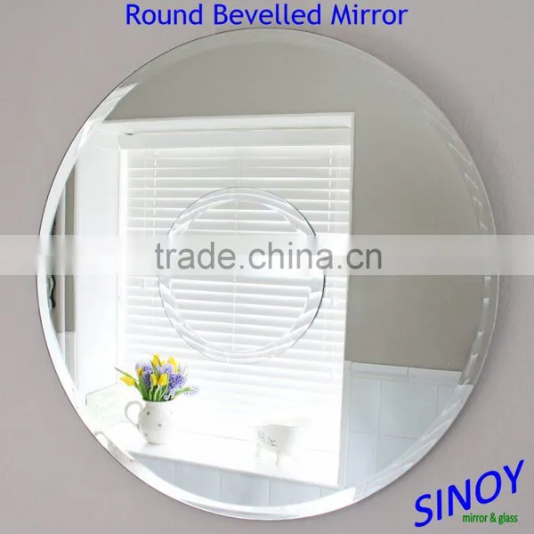 3mm 4mm 5mm Large Round Wall Mirror Glass With Double Coated Painted photo-3
