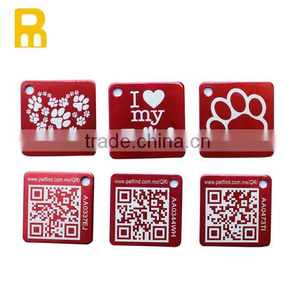 Customized Anodized Aluminum Blank Pet Tags or Dog Tag