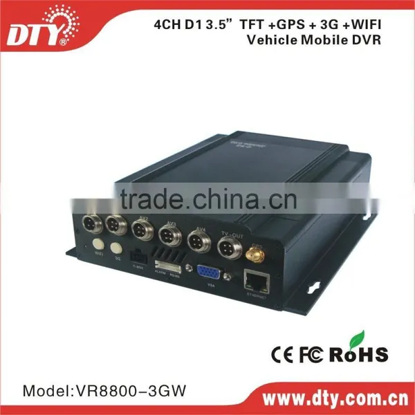 2015 Shenzhen Hot Vehicle Blackbox Dvr 4 Channel ,VR8800-3GW