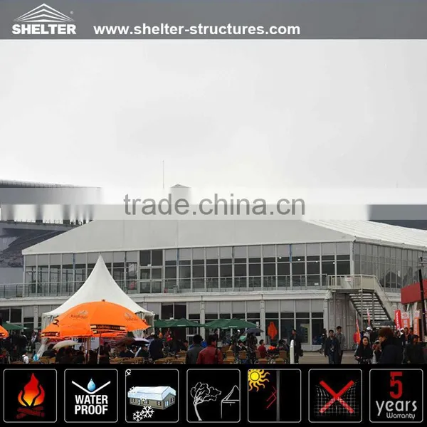 15x15m Outdoor Big Luxury Event Wedding Party Tent Double Decker for Sale by SHELTER photo-2
