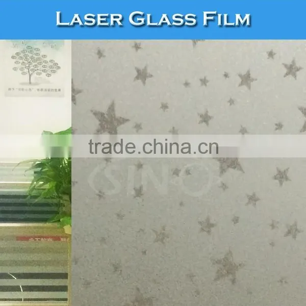 G008 Removable Glue Protective Window Decoration Laser Glass Film photo-2