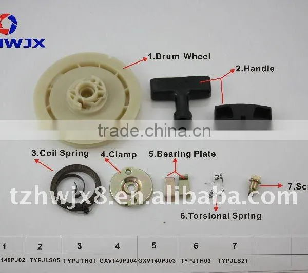 HONDA GXV140 Recoil Starter Assy Repair Kits