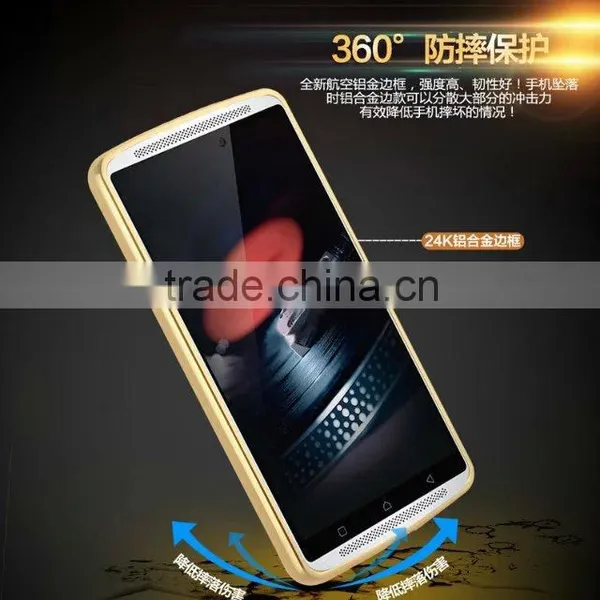 High Quality Metal Aluminum Bumper Mirror Cell Phone Back Cover Case For Lenovo K4 photo-3