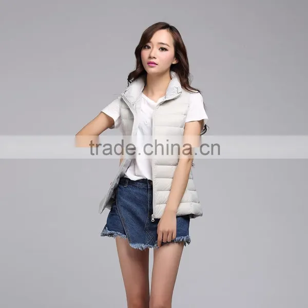 European Style Down Vest Ladies Vest for Women photo-3