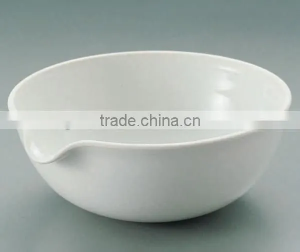 Lab Porcelain Basins,round Bottom With Spout,glazed 50ml