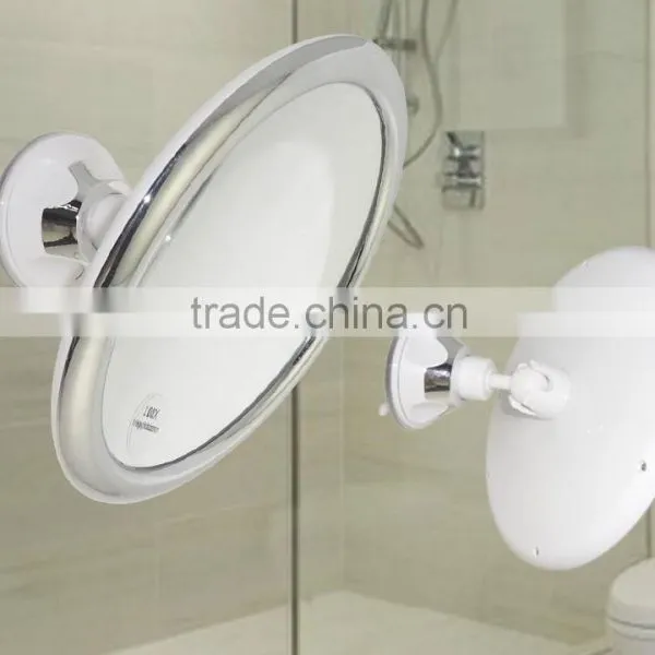 8" Bathroom Shower Mirror, Magnifying Wall Mounted Makeup Mirror, Shower Mirror With Suction Cup photo-2