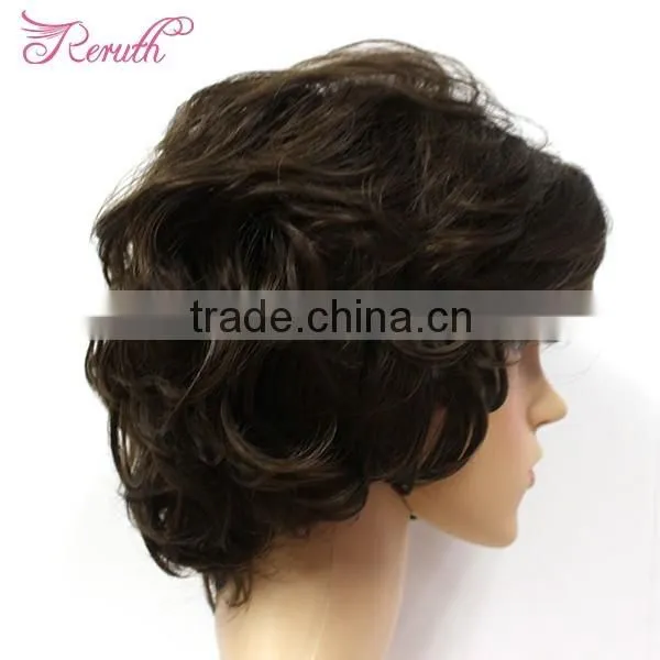 Fashion Shoulder Length Ombre Synthetic Full Lace Wigs, Party Wig photo-4
