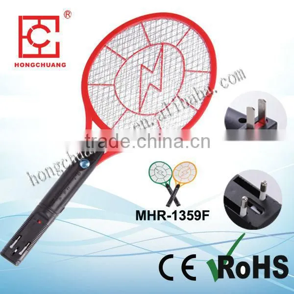 MHR-1359F Rechargeable Nickel-cadmium Battery Electric Fly Swatter Racket Killer Argos Mosquito Bat