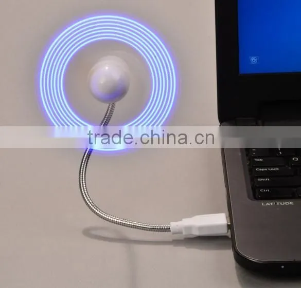 Creative Mini Flexible LED Display Clock Mini Usb Fan With Switch SV025967 photo-4