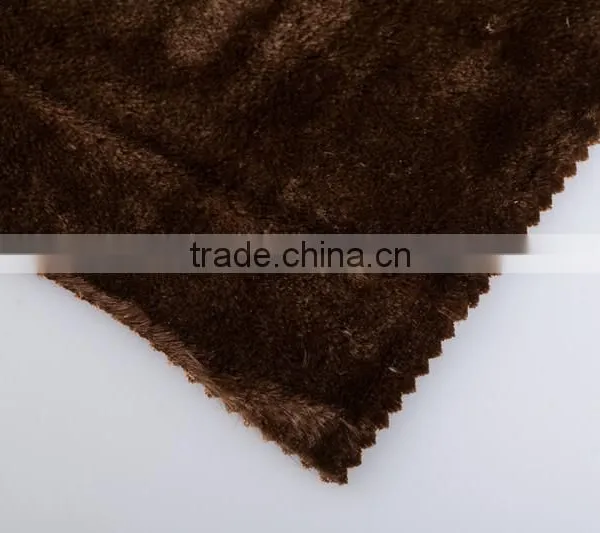 100% Polyester Knitting Velvet PV Fabric Fleece Home Textile Fabric Long Plush Sleeping Wear Fabric Soft Velvet Fabric