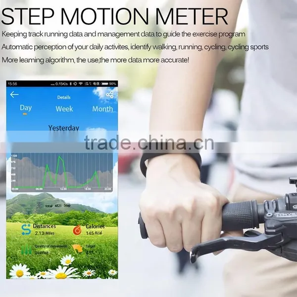 2016 Shenzhen Smart Bracelet, Fashion Silicon LED Health Bluetooth Bracelet For Smart Phones photo-6