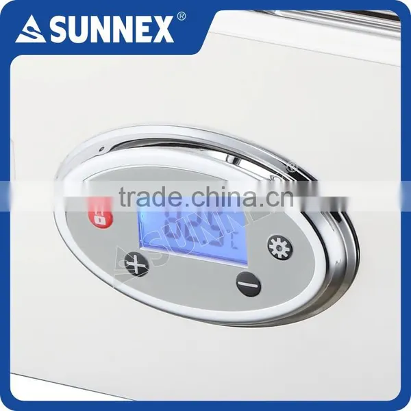 SUNNEX Modern Design Mirror Finish Stainless Steel Glass Lid Digital Control Full Size 8.5 Litre Catering Electric Chafing Dish photo-3