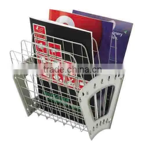 6 or 5 or 4 Section Desk Top Wire Magazine Sorter