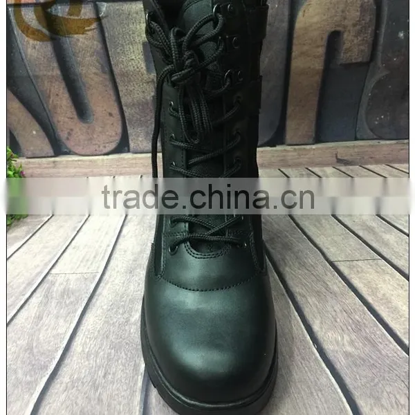 Black Genuine Leather Waterproof Jungle Tactical Military Boots photo-3