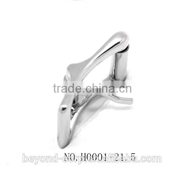 Good Quality Handbag Buckle With Roller Shiny Chrome Finish Roller Buckle Tri-flide Buckle With Roller photo-3