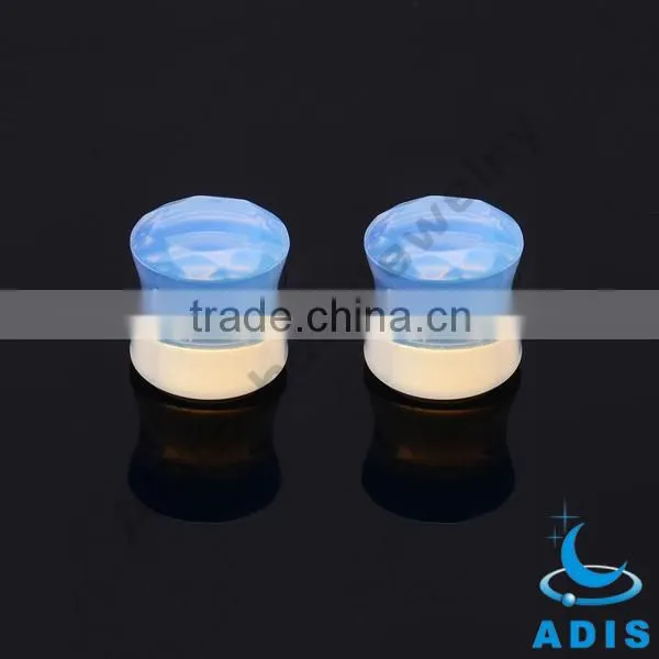 Fashion Piercing Jewelry Wholesale Charming Natual Opal Stone Plugs photo-3