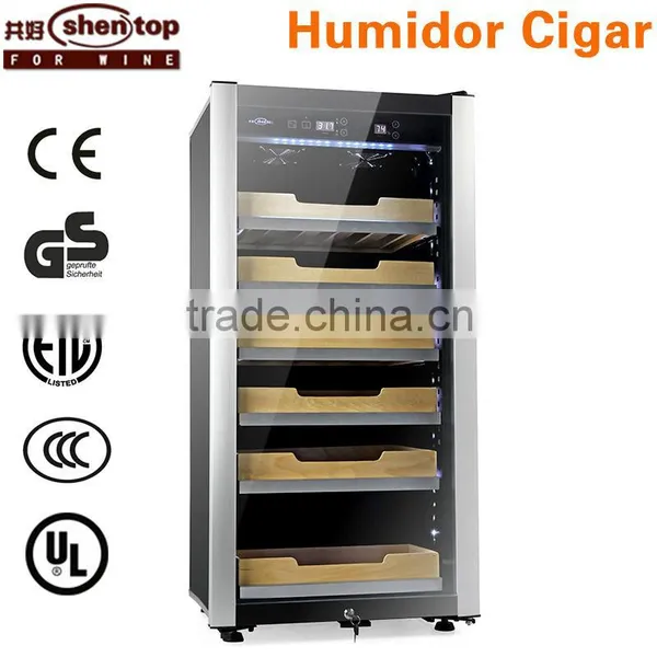 Shentop Best Cigar Humidor Within Aluminium Alloy Really Adjust Humidor STH-C5 Cigar Box