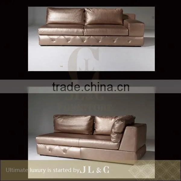 JS10 Living Room Furniture Top Layer Leather Sofa Full Grain Leather Sofa JL&C Luxury Home Furniture New Sofa Designs photo-2