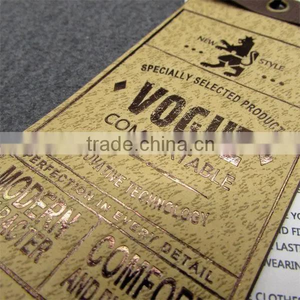 Classical Hotstamping Foil Paper Tag photo-5