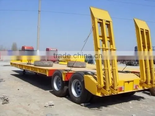 China Manufacturer Direct Supplier 3 Axles 100t Hydraulic Low Bed Trailer for Sale photo-3