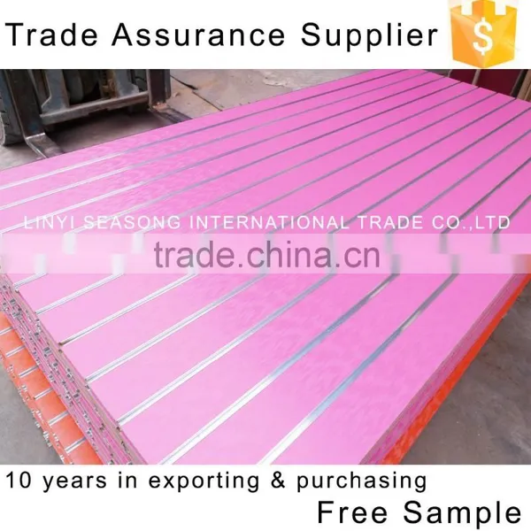 China 1220*2440mm*15mm One Side Melamine Faced Mdf Slot Board photo-5