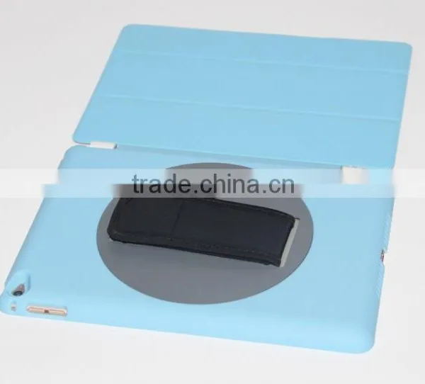 Factory Outlet Patent Item 360 Rotation Handheld PC Back Case PU Smart Front Flip Cover for IPad Air 2 photo-4