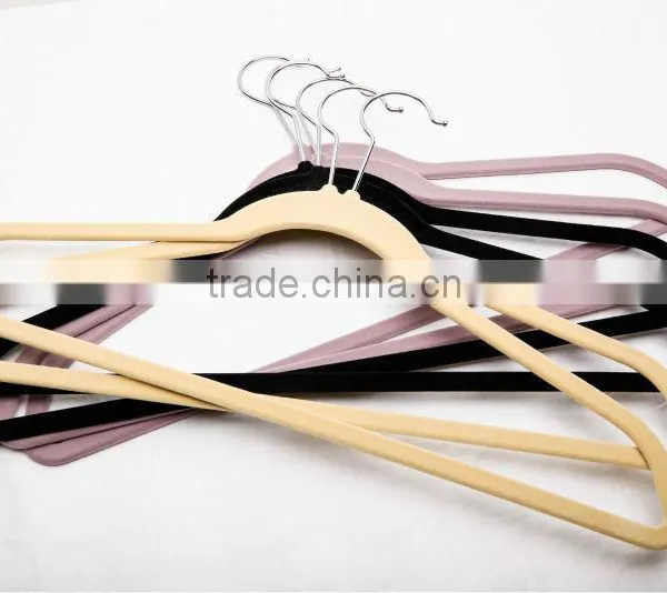 Plastic Velvet Hanger Clothes Hanger ASDF01