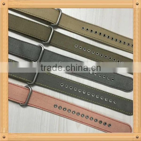 High Quality Zulu Ring 1 Piece Canvas Wrist Watch Strap photo-2