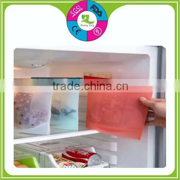 New Design Checp Price Reusable Silicone Food Storage Fresh Bag photo-2