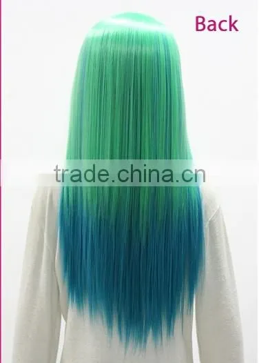 Green Dark Blue Dark Pink Colorful Naruto Cosplay Wig Sex Hatsune Miku Cosplay Wig photo-4